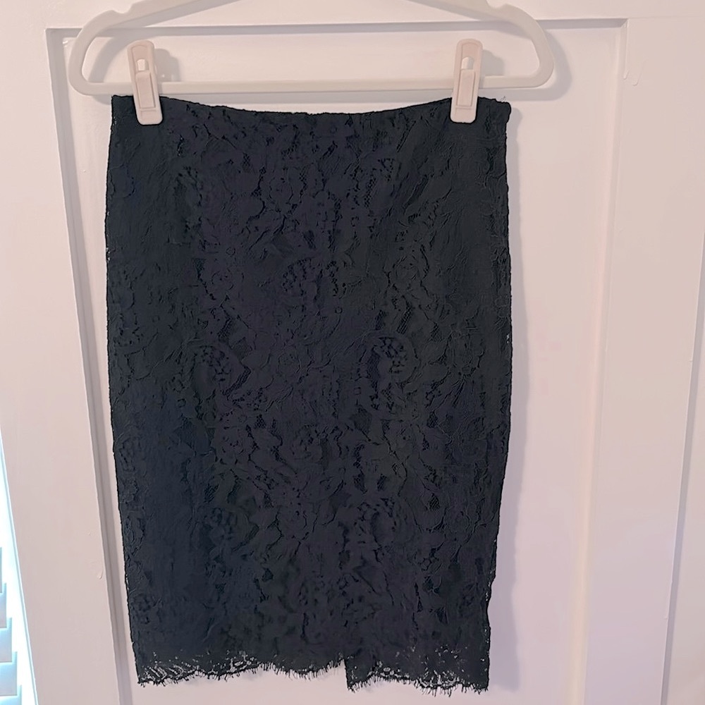 Lace Lauren Ralph Lauren Black Pencil Skirt